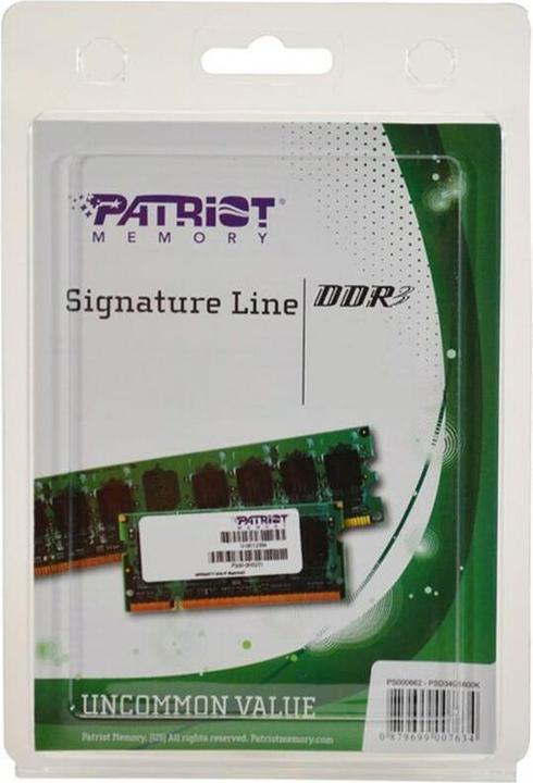 Produktbild Patriot Signature Line (1 x 4GB, 1600 MHz, DDR3-RAM, SO-DIMM)