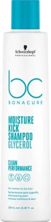 Schwarzkopf Feuchtigkeitsspendendes Shampoo Bonacure Moisture Kick Glicerol (250 ml) (250 ml, Flüssiges Shampoo)