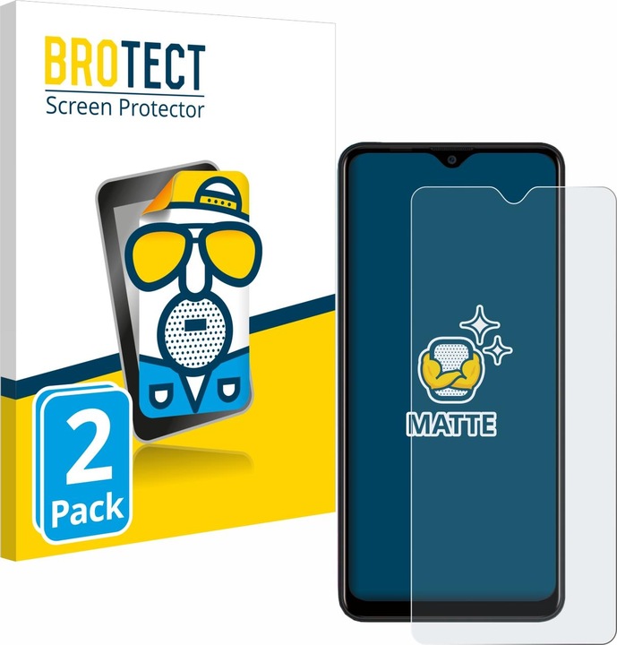 Actual product image BROTECT Anti-glare screen protector matt (2 Piece, Blackview A80 Pro)