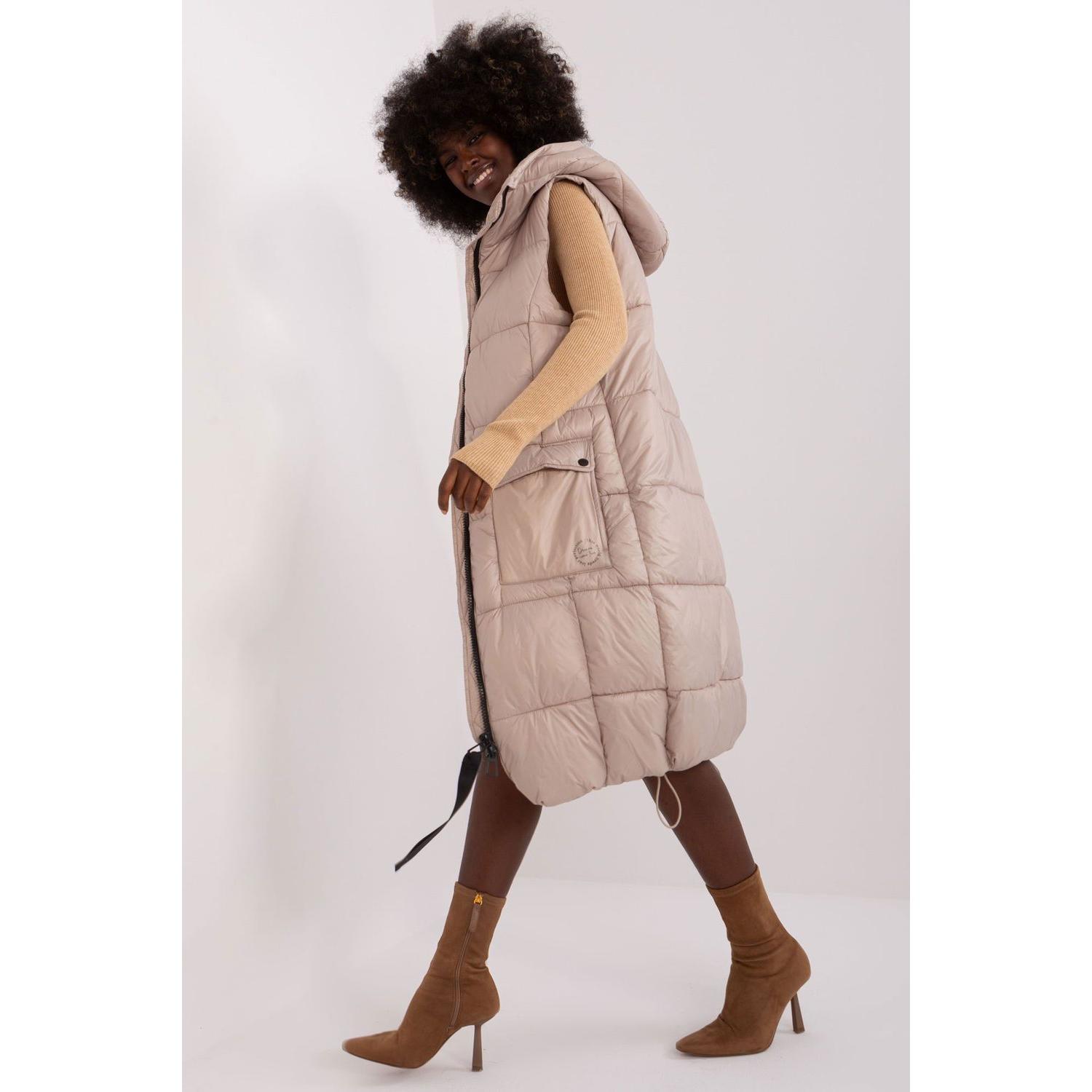 Sublevel, Weste, Weste model, Beige, (S)