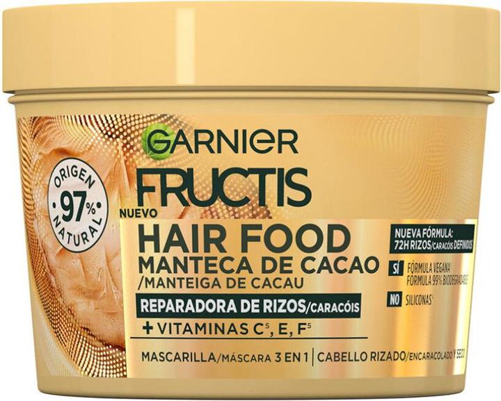 Produktbild Garnier Fructis Hair Food Cocoa Butter Nourishing Curls Mask (390 ml)