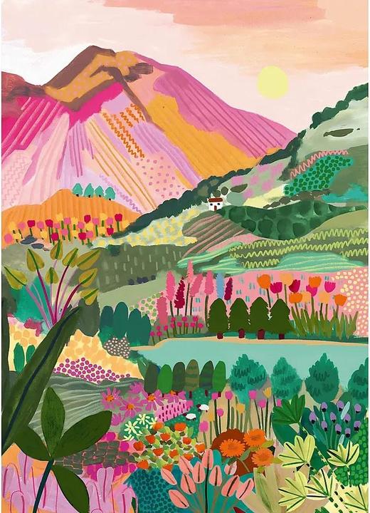 Produktbild Pieces & Peace Rainbow Mountain (1000 Teile)