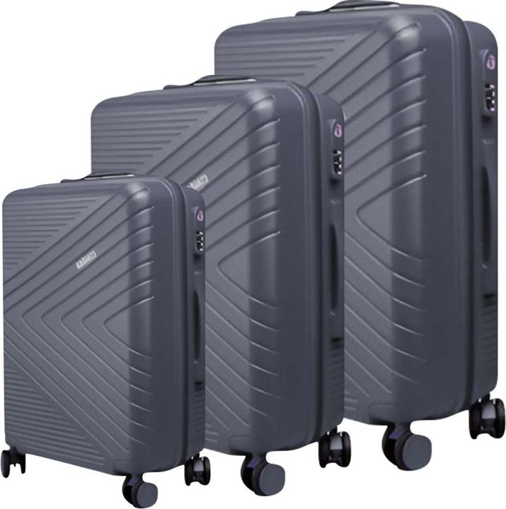 Produktbild Avizar 3er Hartschalenkoffer Chevron mit TSA-Schloss