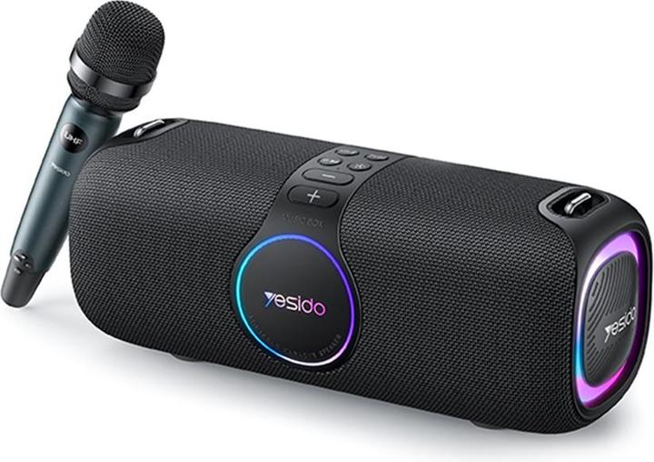 Yesido BT Speaker YSW21 Karaoke, 120W, RGB, Waterproof, Black