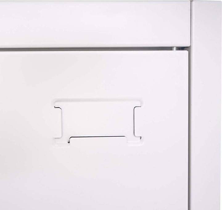 Immagine prodotto Mendler Armadio per archiviazione, armadio in acciaio Armadio per ufficio, 2 ante 185x90cm bianco (185 x 90 x 40 cm)