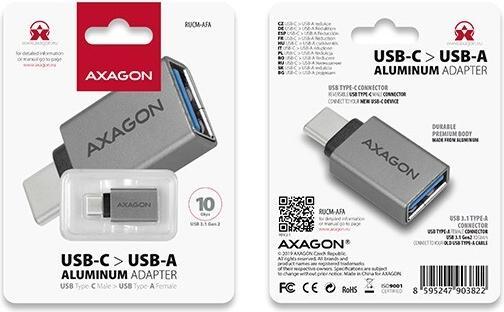 Produktbild Axagon C – A Adapter (USB Typ-C, USB-A, 1.50 cm)