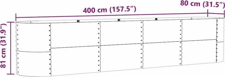 Produktbild vidaXL Metallpflanzer