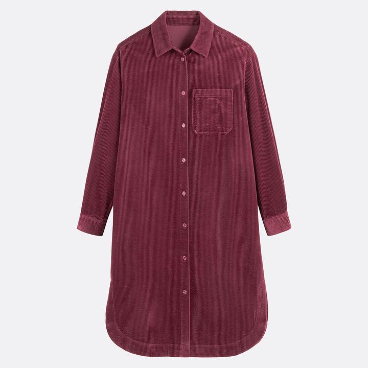 Produktbild La Redoute Collections Gerade geschnittenes Cordkleid in Midilänge (32)