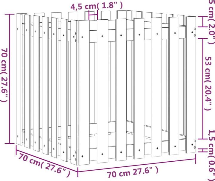 Produktbild vidaXL Pflanzkübel