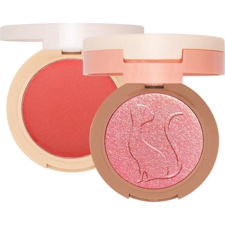 Jokon, Blush, J.CAT BEAUTY 2 In 1 Piece Of Cake Blush + Highlighter róż i rozświetlacz 105 One In A Melon! 12,1g (Uno in un melone)