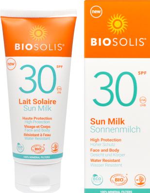 Image du produit Biosolis Lait solaire (Lait solaire, SPF 30, 100 ml, 144 g)