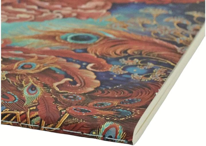 Actual product image Paperblanks Notebook Birds of Fortune A6, lined, blue / red (A6, Lined, Hardcover)