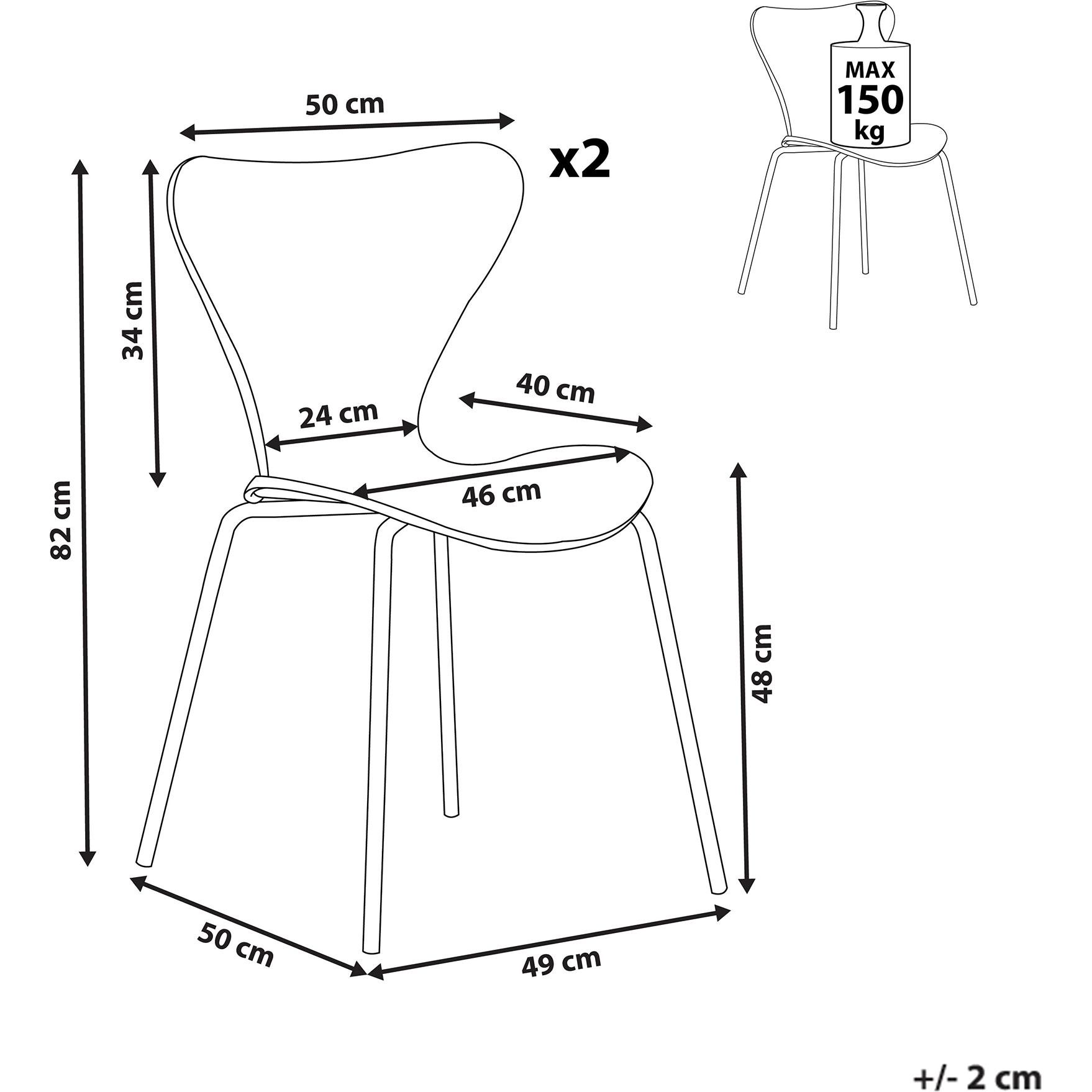 Thumbnail - Beliani, Stühle, Boonville