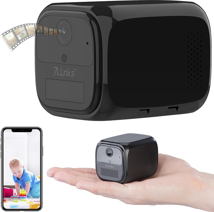 Actual product image 7links 4G Micro IP Camera with Full HD, PIR Motion Sensor, IR Night Vision