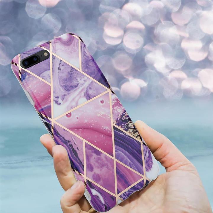 Image du produit Cadorabo Couverture IMD TPU Marbre coloré (Apple iPhone 7 Plus, Apple iPhone 7s Plus, Apple iPhone 8 Plus)