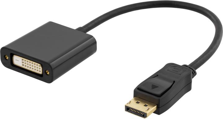 Image du produit Deltaco DP-DVI14 adaptateur de câble vidéo DisplayPort DVI-I Noir (DVI, 20 cm)