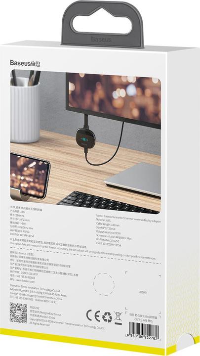 Actual product image Baseus Meteorite Shimmer Wireless Display Adapter