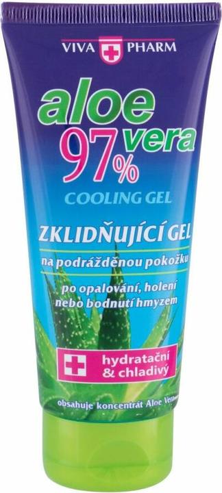 Vivapharm Vivaco S.R.O. - Aloe Vera Cooling Gel - Soothing Cooling Gel After Sunbathing. Shaving And (100 ml, After Sun Gel)