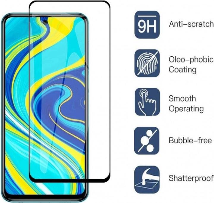 Actual product image Screenguard Xiaomi Redmi Note 9 Full Screen Protective Glass Film 2.5D 9H (1 pcs., Xiaomi Redmi Note 9)