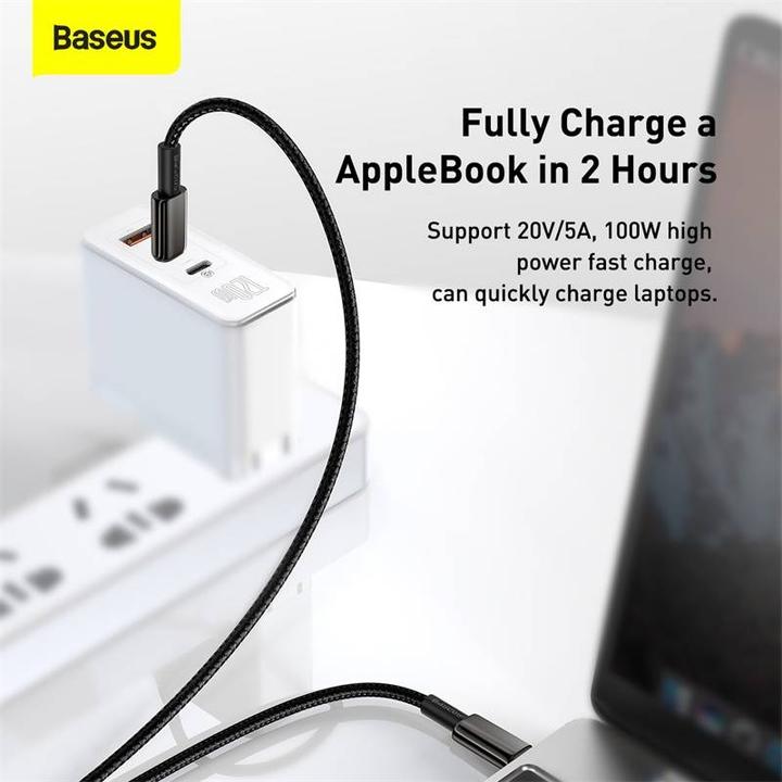 Productafbeelding Baseus USB C – USB C (1 m, USB 2.0, 100 W)