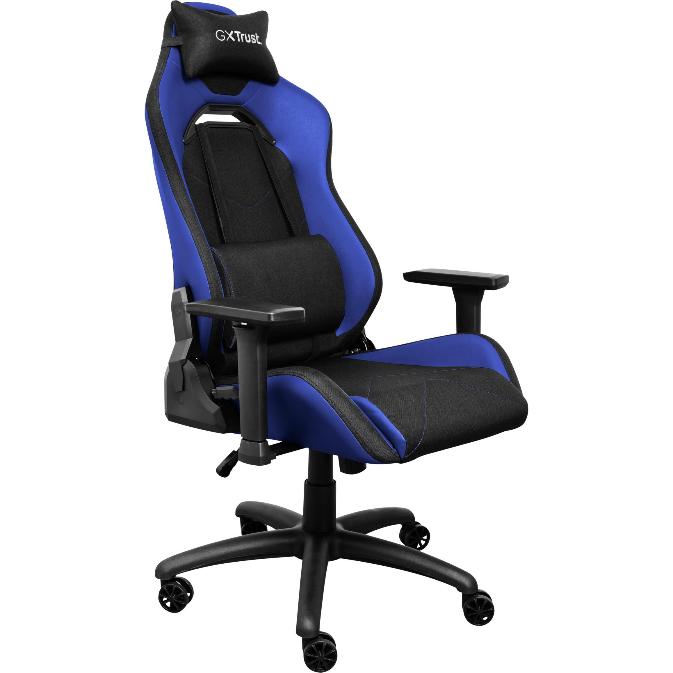 Trust GXT714 RUYA Gaming-Stuhl Schwarz/Blau, Gaming Stuhl, Blau, Schwarz