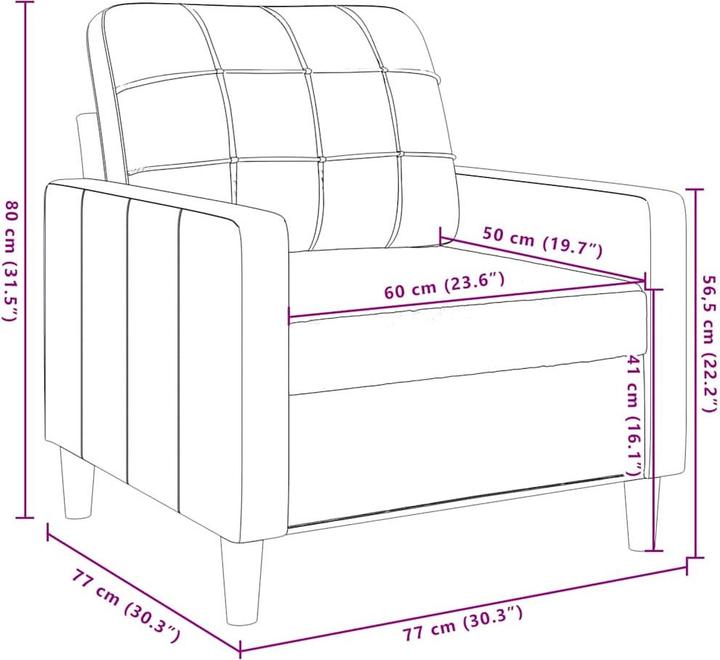 Produktbild vidaXL Sofagarnitur (2-Sitzer, 3-Sitzer)