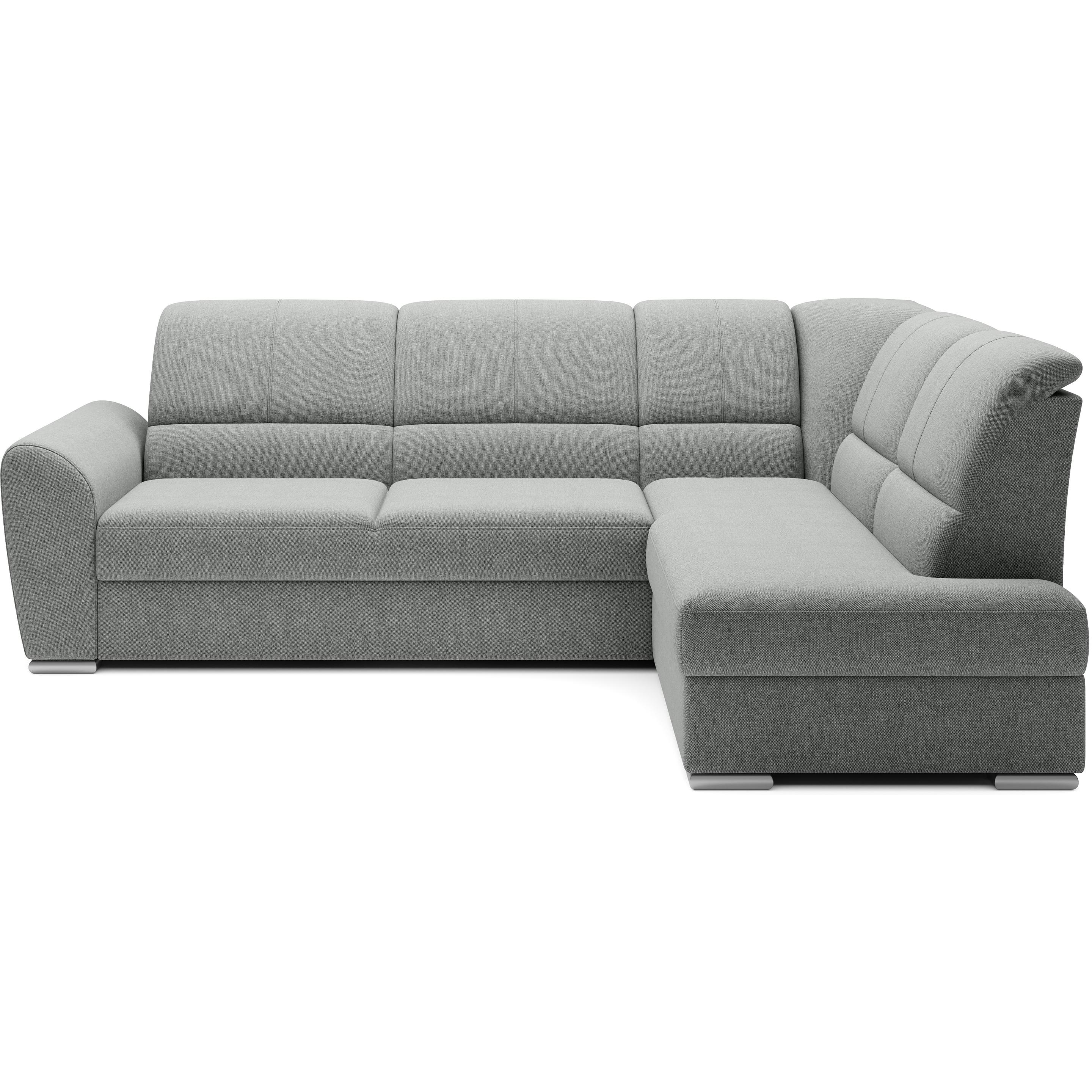 ELTAP, Sofa, Siber (Ecksofa, 3-Sitzer, Bettsofa)