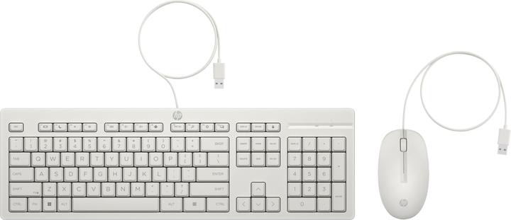 Actual product image HP 225 Wired Mouse and Keyboard Combo Cashmere White (DE, Cable)