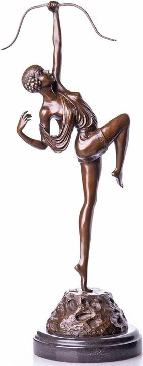 Actual product image Palazzo Archer signed bronze sculpture female figure