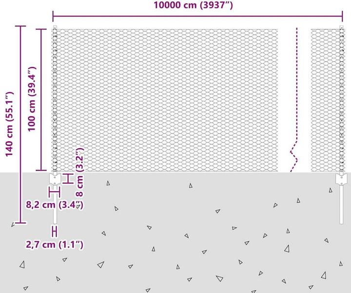 Produktbild vidaXL Aussenbarriere