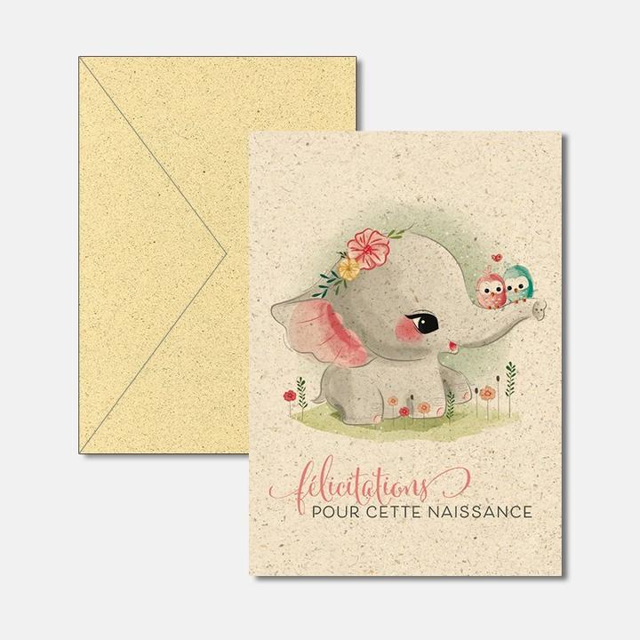 Produktbild Glückwunschkarte Félicitations naissance 12.2 x 17.5 cm (1 Stk.)