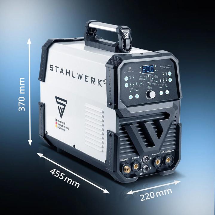 Produktbild Stahlwerk 4-in-1 Kombi-Schweissgerät AC/DC WIG 200 Puls D CUT