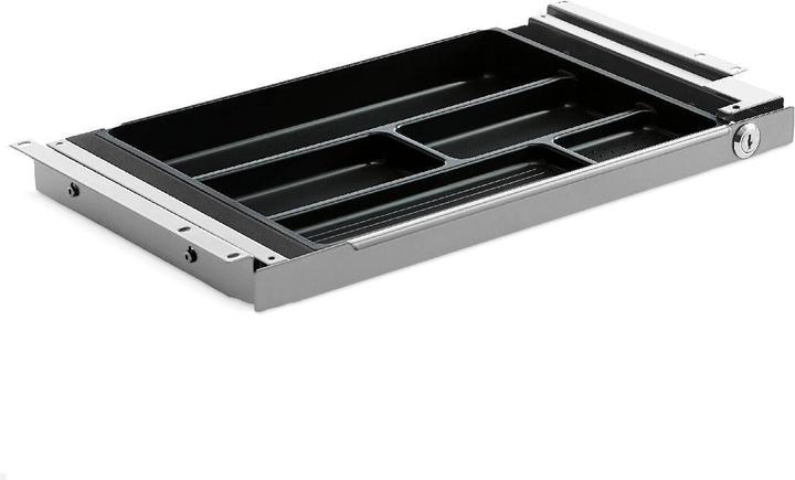 TecLines TUS004A Pull-out underbench drawer S lockable, silver