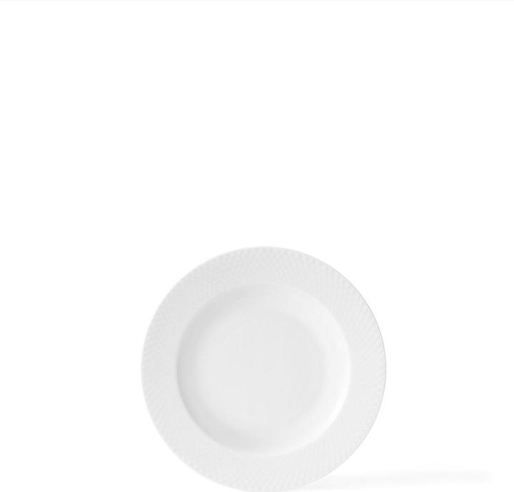 Produktbild Lyngby Rhombe Tiefer Teller 23 Cm - Weiss (1x, 23 cm)