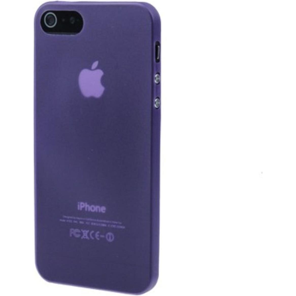 Thumbnail - König Design Schutzhülle Ultra Dünn 0,3mm für Handy Apple iPhone 5 & 5S Lila Transparent (Apple iPhone 5), Smartphone Hü...
