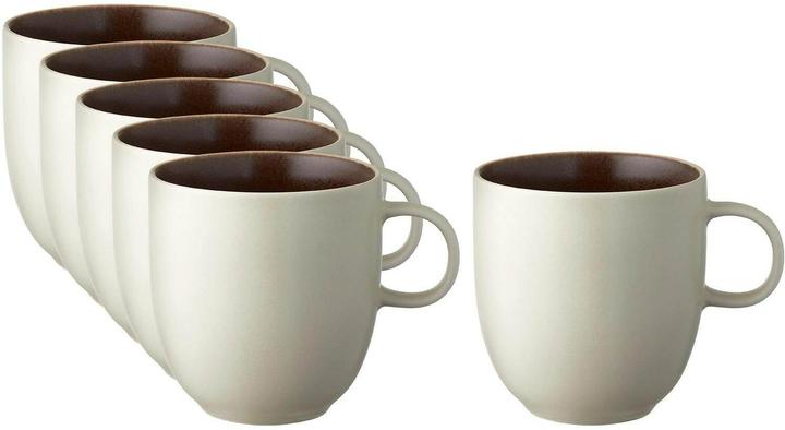 Studio Round 33 cl - Stentøj - Bianco opaco/ corteccia opaca (330 ml, 6x)