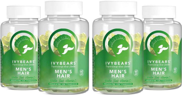 Produktbild IVYBears Men's HAIR 4 Pack (4 Stück, Gummies, 600 g)