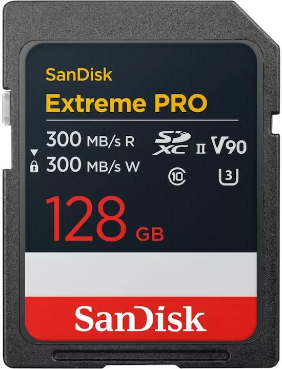 SanDisk Extreme PRO UHS-II V90 (128 GB, SDXC, U3, UHS-II)