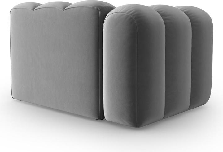 Image du produit Micadoni Chauffeuse Gauche Velours, "Lupine", 1 Place, 115x95x70Fabriqué en Europe (Canapé modulaire, 1 place)