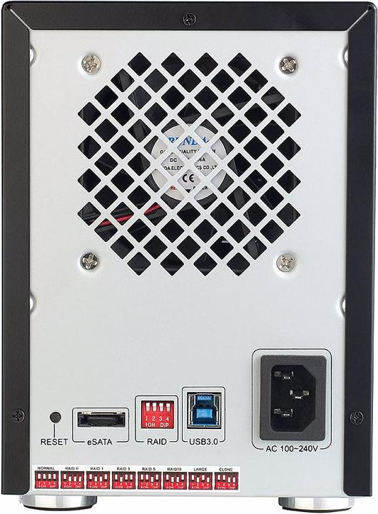 Immagine prodotto Xystec Armadio a 4 scomparti per dischi rigidi 3.5" SATA con USB 3.0, eSATA e RAID (3.5")