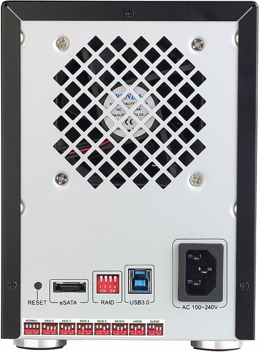 Image du produit Xystec Boîtier pour 4 disques durs 3,5" SATA avec USB 3.0, eSATA & RAID (3.5")