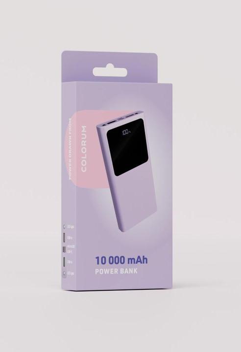 Actual product image Forever COLORUM Power bank 10 000 mAh CPB10-09 xLavenda (10000 mAh, 22.50 W)