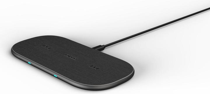 Rapoo QI Dual Wireless Charging Pad XC260, 20W, Grey (20 W)