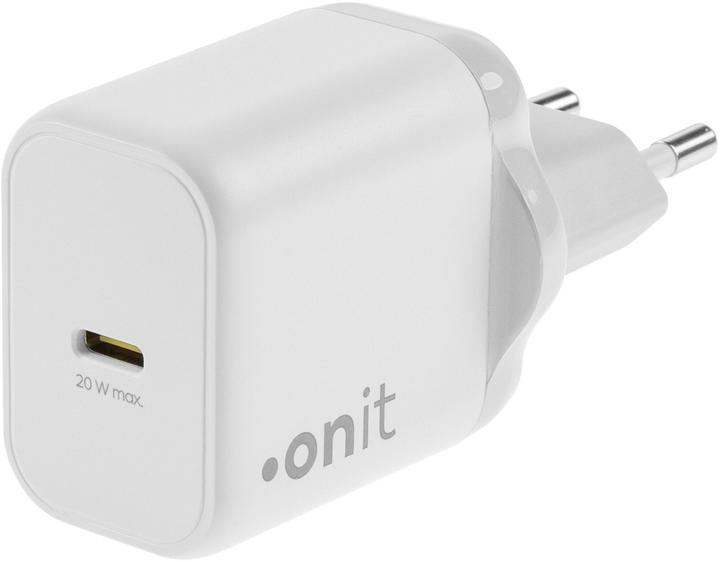 Onit USB-Wandladegerät Single 1C 20 W GaN Weiss (20 W, 1 portion)