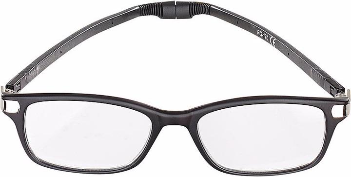 Produktbild Infactory Umhänge-Lesehilfe m. ausziehbaren Bügeln & Magnet-Verschluss, +1,0 dpt (+1)