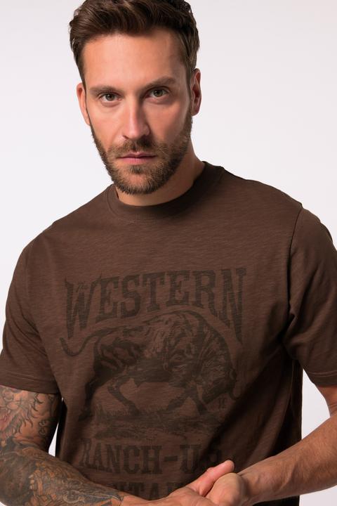 Actual product image JP1880 JP 1880 T-Shirt, Halbarm, Vintage-Look, Brustprint (7XL)