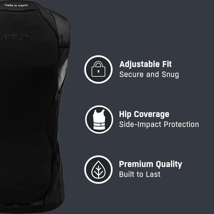 Immagine prodotto ALPINA SPORTS Proshield Junior Vest (128, Paraschiena, Esemplare unico)