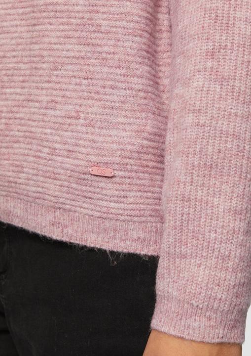 Produktbild s.Oliver Strickpullover Melierter Pullover mit überschnittener Schulter (S)