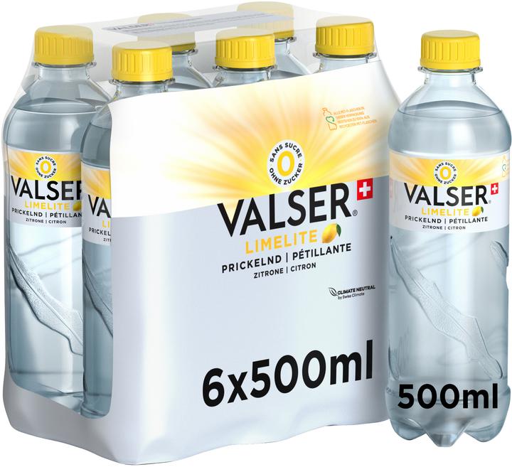 Actual product image Valser Sparkling lemon (6 x 50 cl)