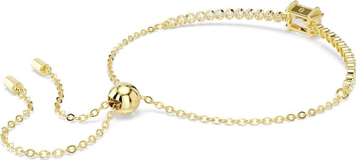 Actual product image Swarovski Matrix Tennis Armband Verschiedene Schliffe Karamell Goldlegierungsschicht (24 cm, Swarovski Metal)